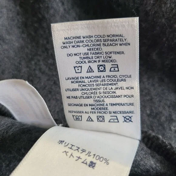 Lands End Women's Gray Textured Blazer Jacket XL/P 18 Polyester Soft Comfy - Picture 7 of 11